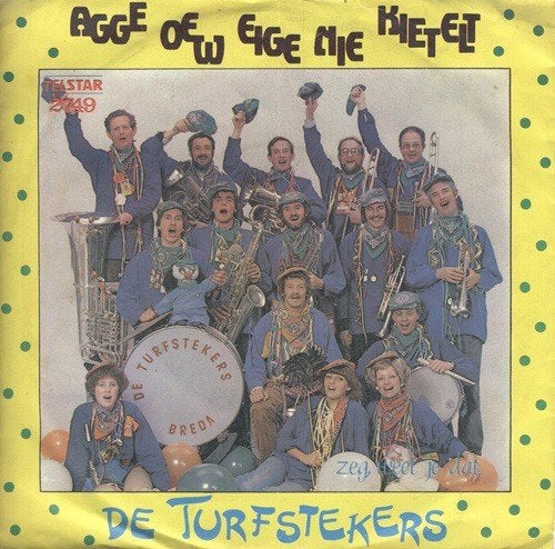 Telstar-Single (1978) : de Turfstekers - Agge Oew Eige Nie, Cd's en Dvd's, Gebruikt, 7 inch, Ophalen of Verzenden, Beschermende buitenhoes