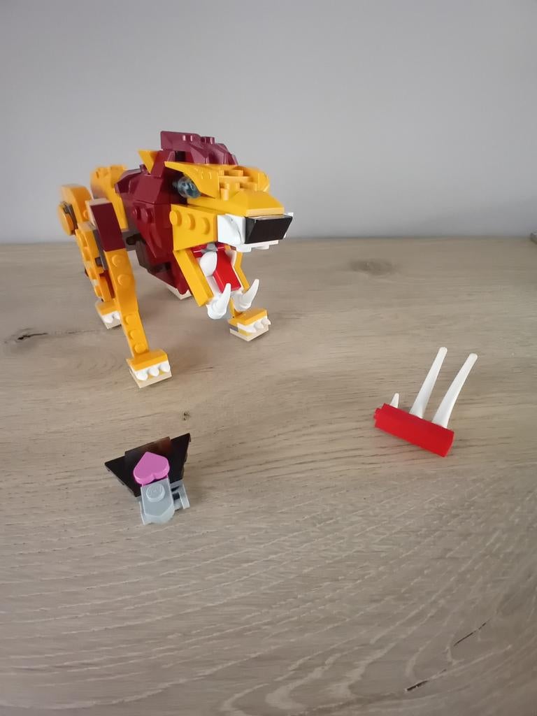 Lego Creator set 31112 Wilde Leeuw 3-in-1 set, Ophalen, Gebruikt, Lego, Compleet
