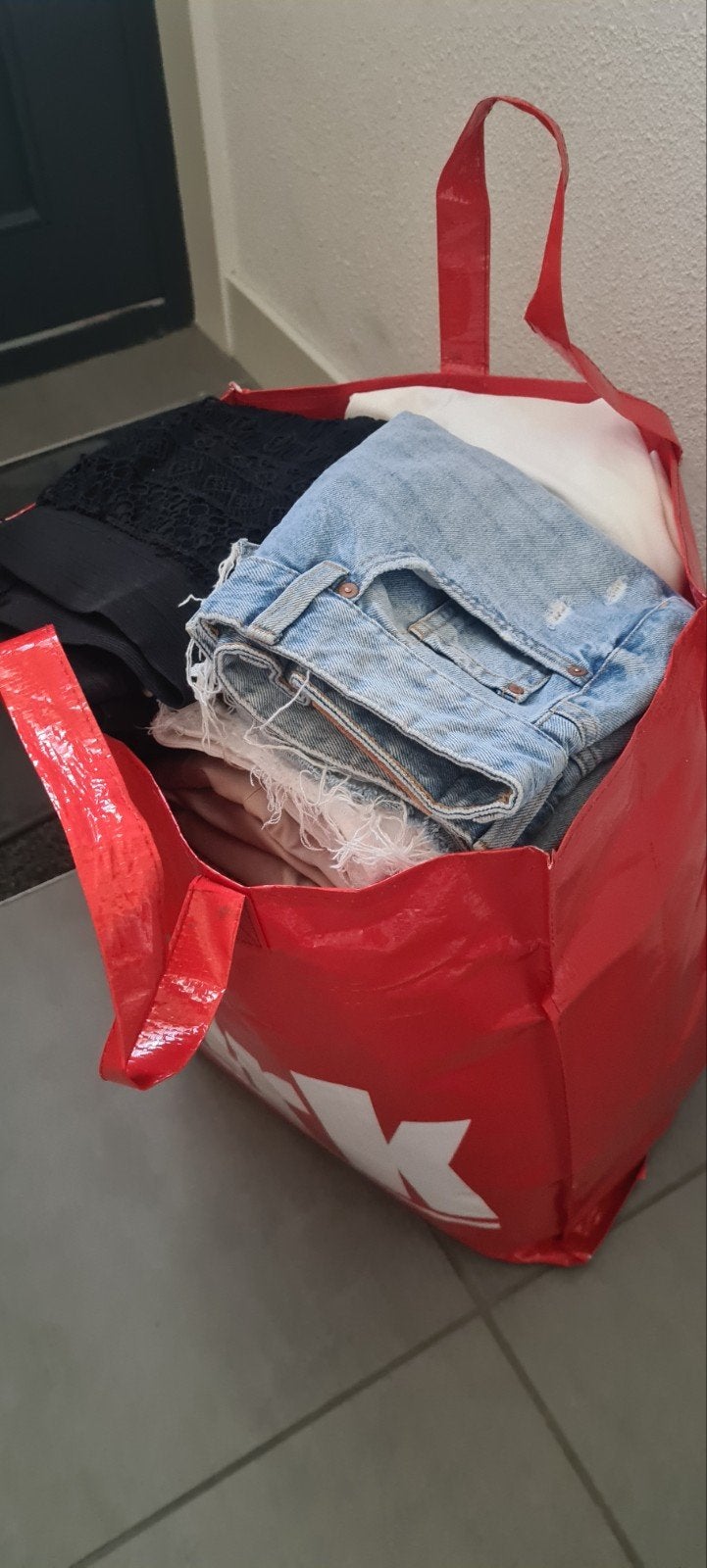 Grote Tas vol kleding maat XS/S, Ophalen of Verzenden, Gedragen, Maat 36 (S)