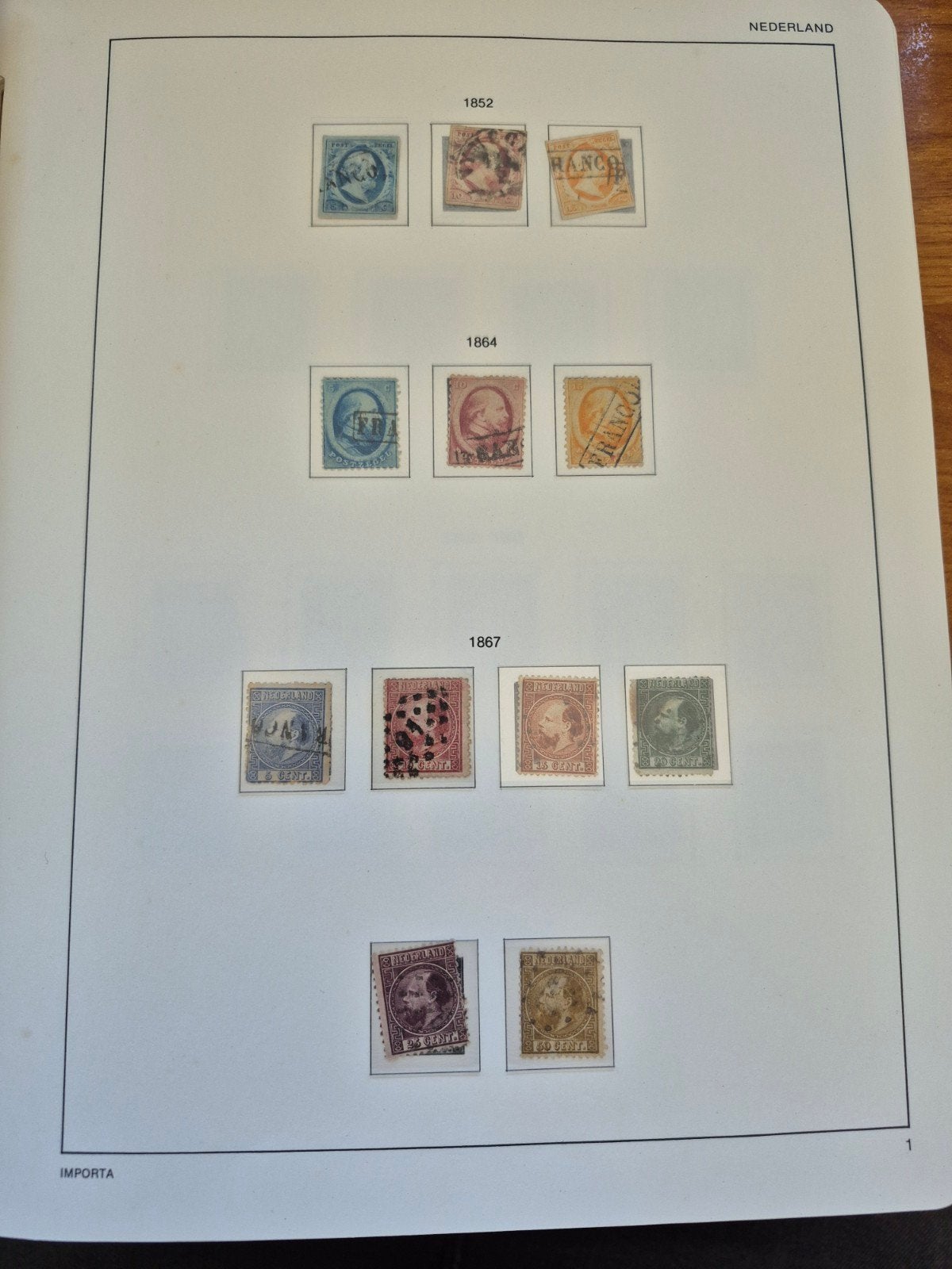Nederlandse postzegels 1852/2005in 3 luxe importa albums, Ophalen of Verzenden, Nederland