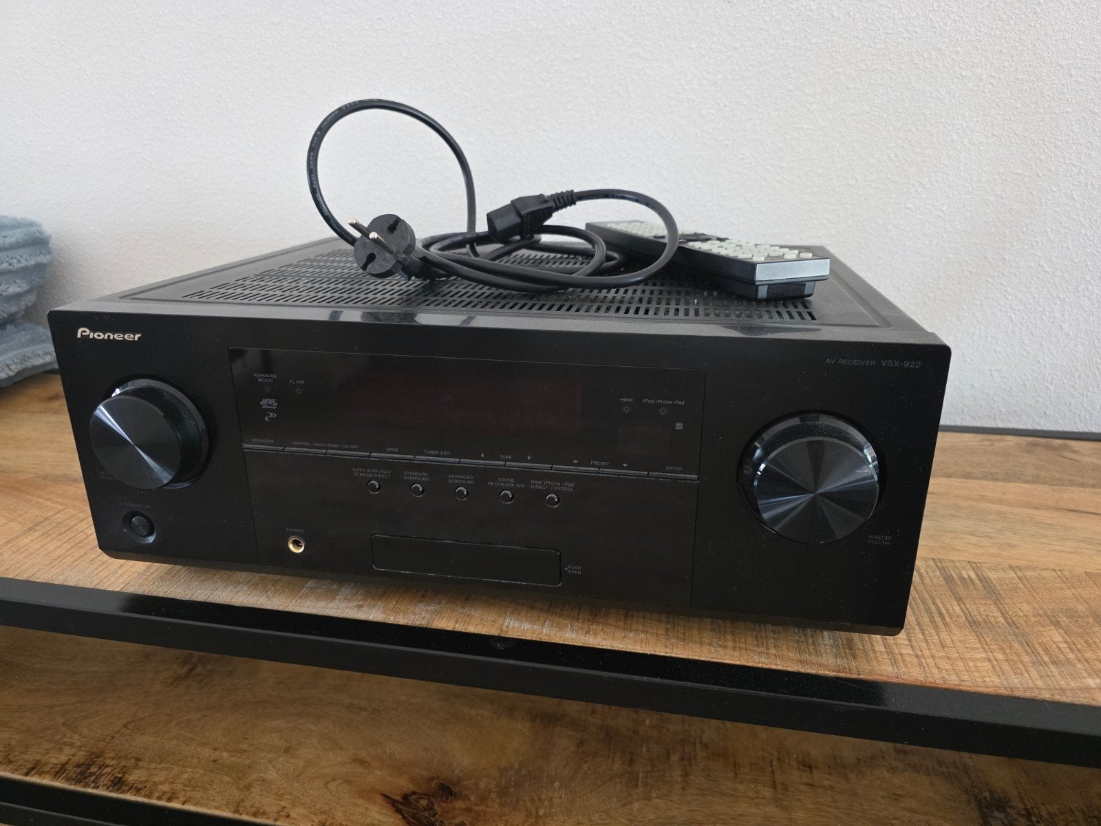 Pioneer VSX-922 AV Receiver, Ophalen, Zo goed als nieuw, Pioneer, 120 watt of meer