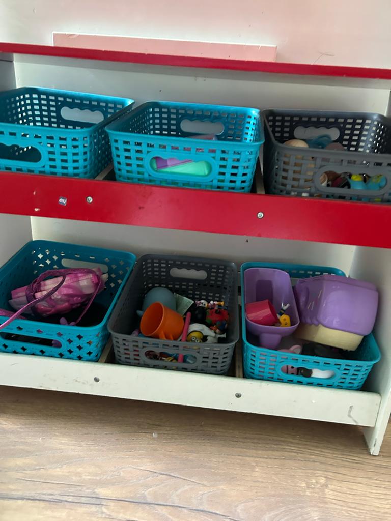 Kinder marktkraam met mandjes (excl. speelgoed), Ophalen of Verzenden, Gebruikt
