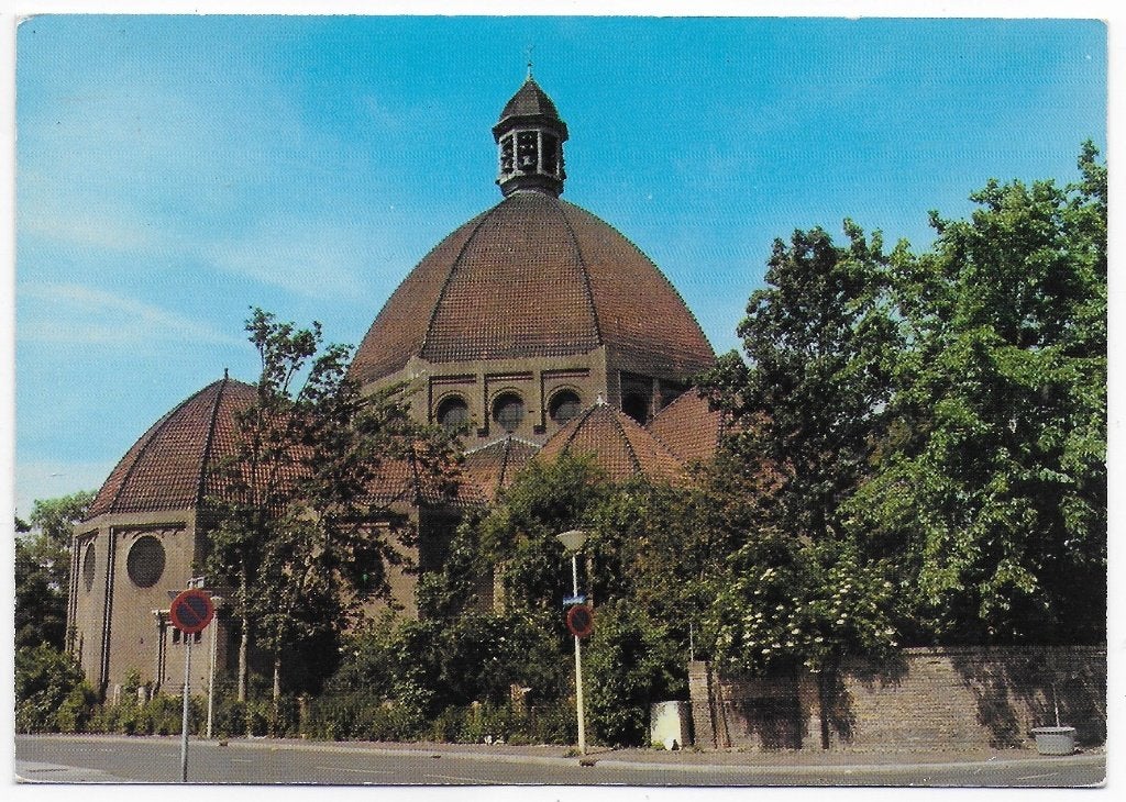 Beverwijk St Agatha Kerk Ongelopen Ansichtkaart (B8342 ), Ophalen of Verzenden, 1940 tot 1960, Ongelopen, Noord-Holland