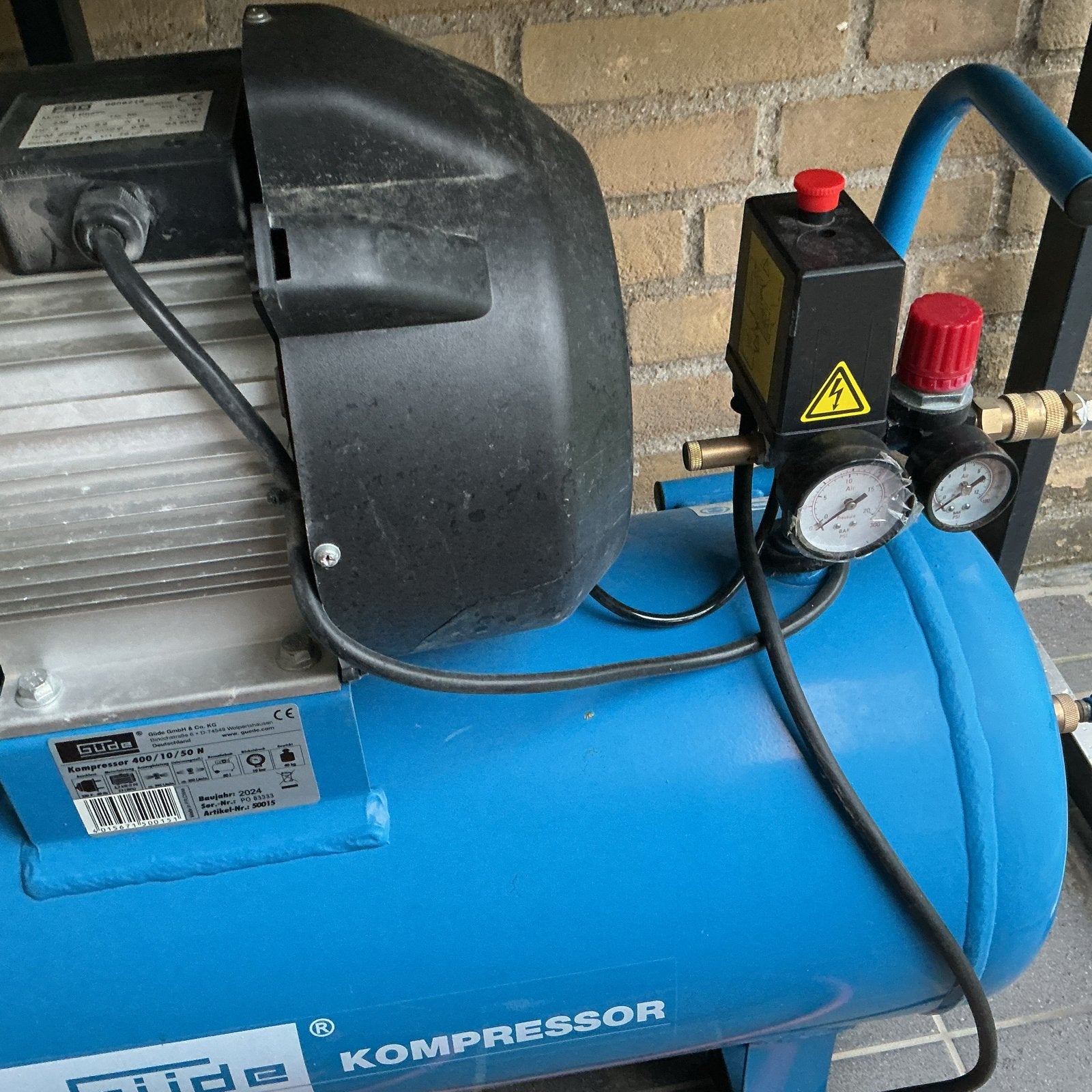 Güde Kompressor 400/10/50 N - Zo goed als nieuw, Ophalen, 10 bar of meer, Zo goed als nieuw, 25 tot 100 liter