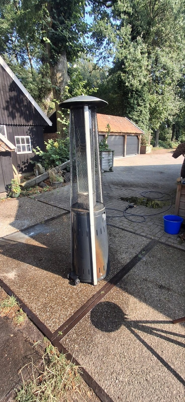 Gasheater - Terrasverwarmer voor buiten, Tuin en Terras, Ophalen, Gebruikt, Gas, Vloer