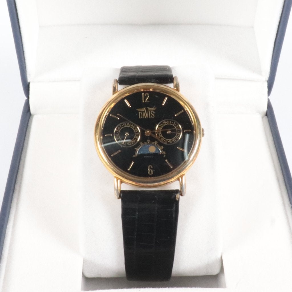 Davis Horloge 33MM GoudKleurig - Nette Staat, Sieraden, Tassen en Uiterlijk, Horloges | Dames, Gebruikt