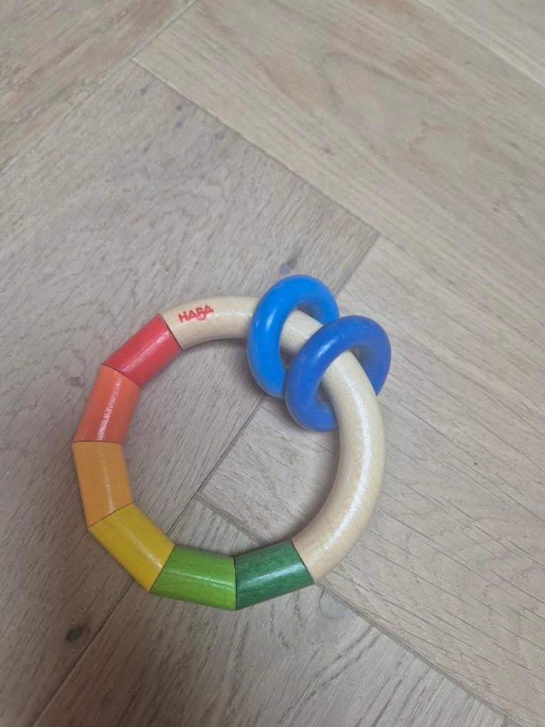 Haba houten rammelaar, Ophalen of Verzenden, Zo goed als nieuw, Rammelaar