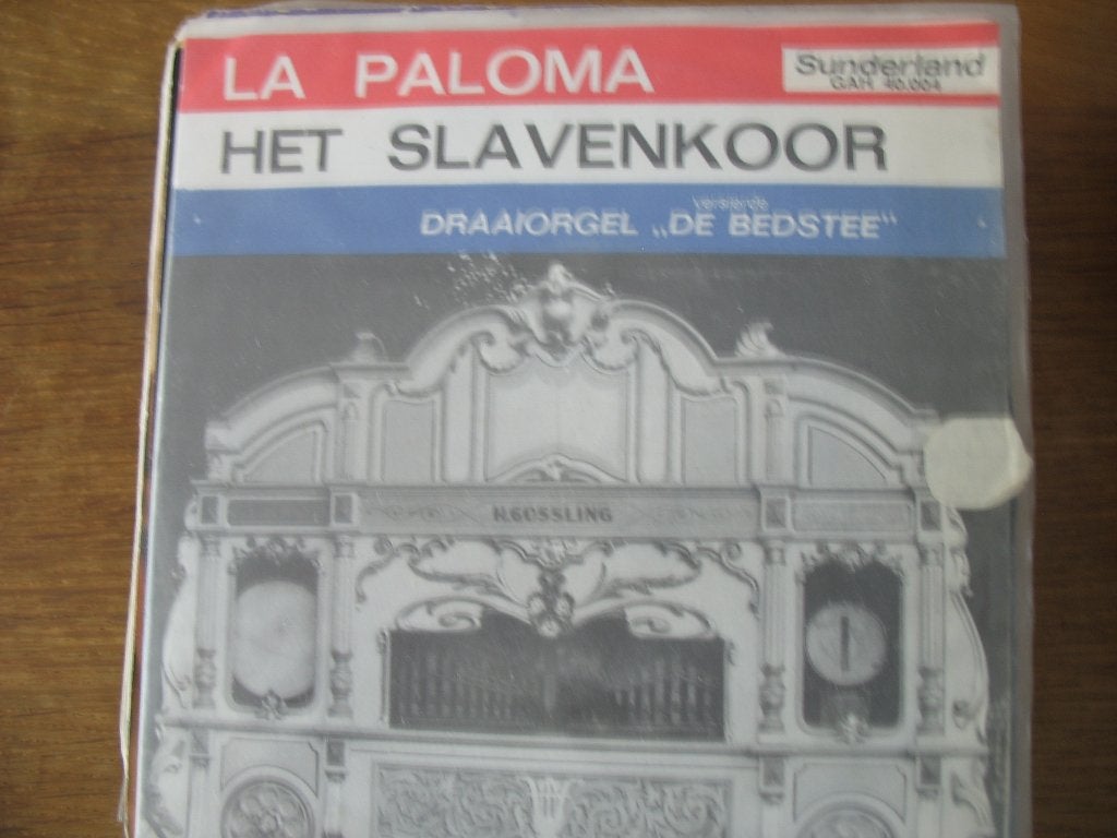 Single Sale; Draaiorgel De Bedstee - La Paloma, Cd's en Dvd's, Vinyl Singles, Ophalen of Verzenden, Gebruikt, 7 inch, Overige genres