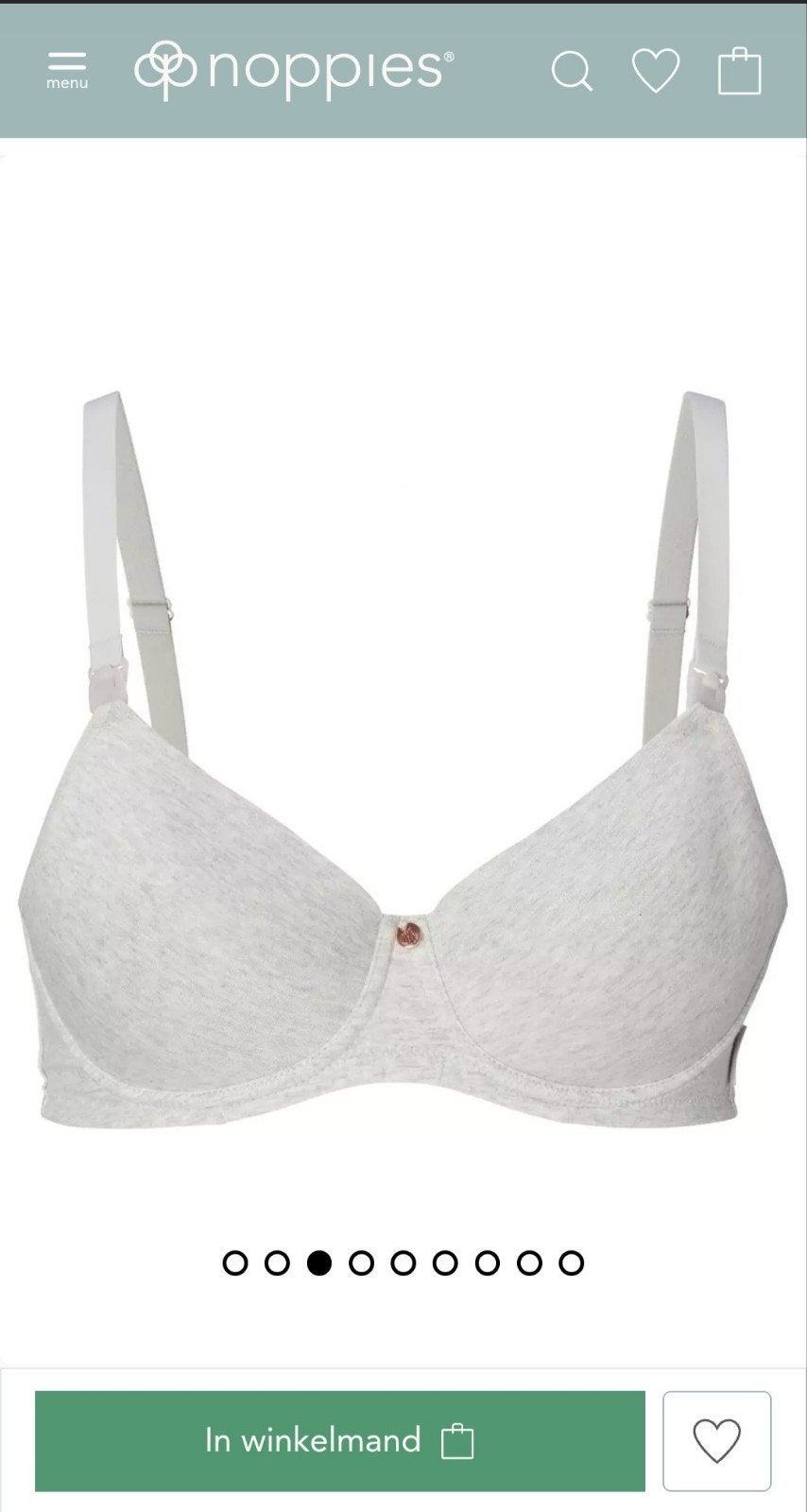 Noppies Voorgevormde voedingsbh / maat 75F / Cotton / Katoe, Kleding | Dames, Noppies / Nine & Co., Ophalen of Verzenden, Zo goed als nieuw