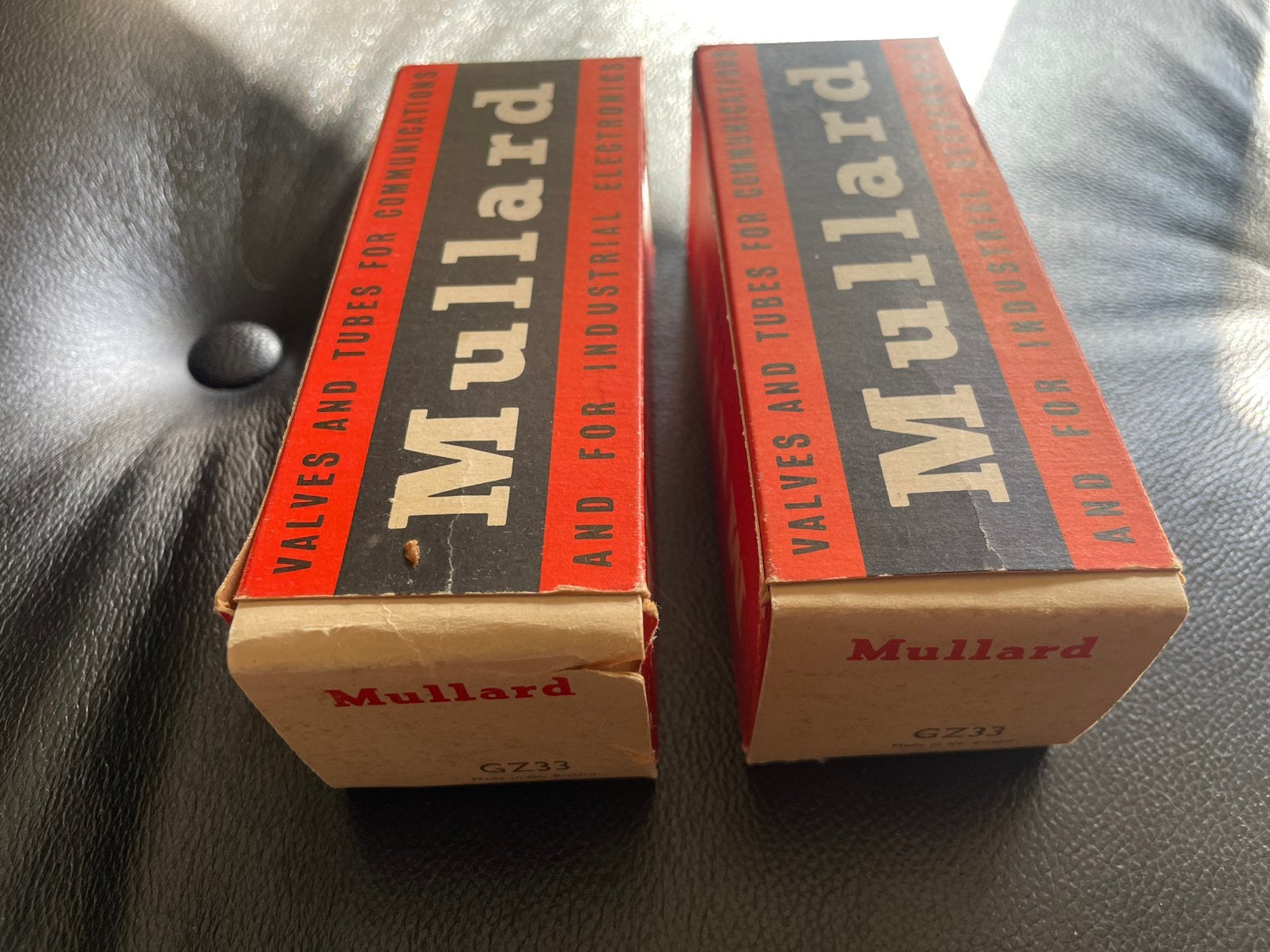NOS Factory Matched Pair Mullard GZ33 1954 | Blackburn | NIB, Ophalen of Verzenden, Buis of Buizen