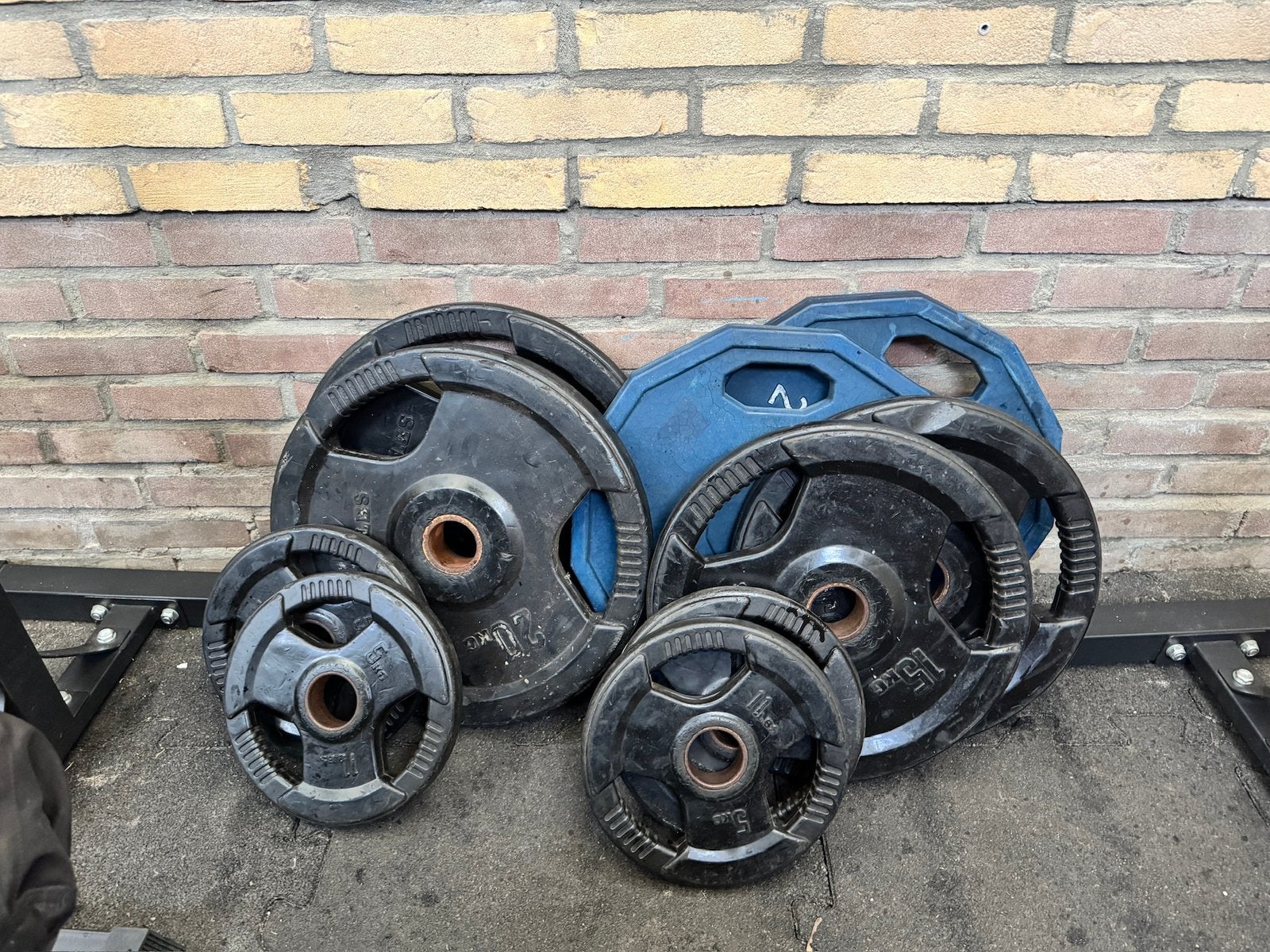 Complete Homegym! 140KG, fitness, cable, schijven, bench, Ophalen, Zo goed als nieuw, Fitnessbank