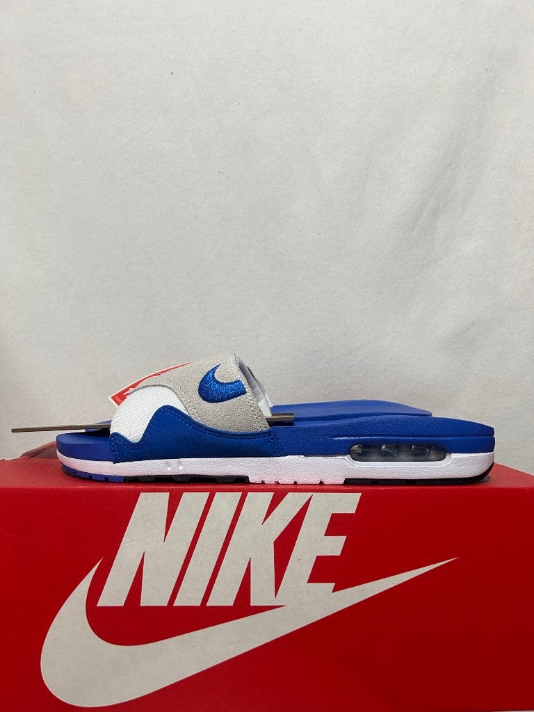 NIEUW IN DOOS! Maat 46 - Nike Air Max 1 Slide Royal Blue, Kleding | Heren, Schoenen, Slippers, Nike, Nieuw, Nike