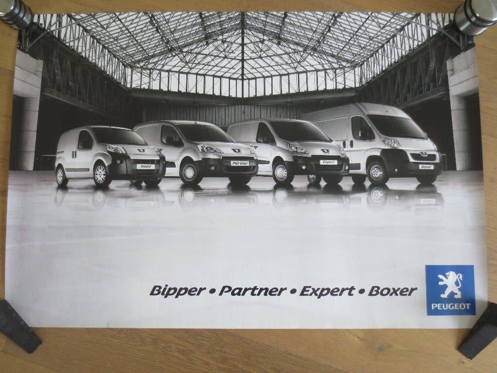 Posters : 2 x Peugeot posters -Expert -Bipper -Boxer-Partner, Rechthoekig Liggend, Nieuw, Ophalen of Verzenden, A1 t/m A3