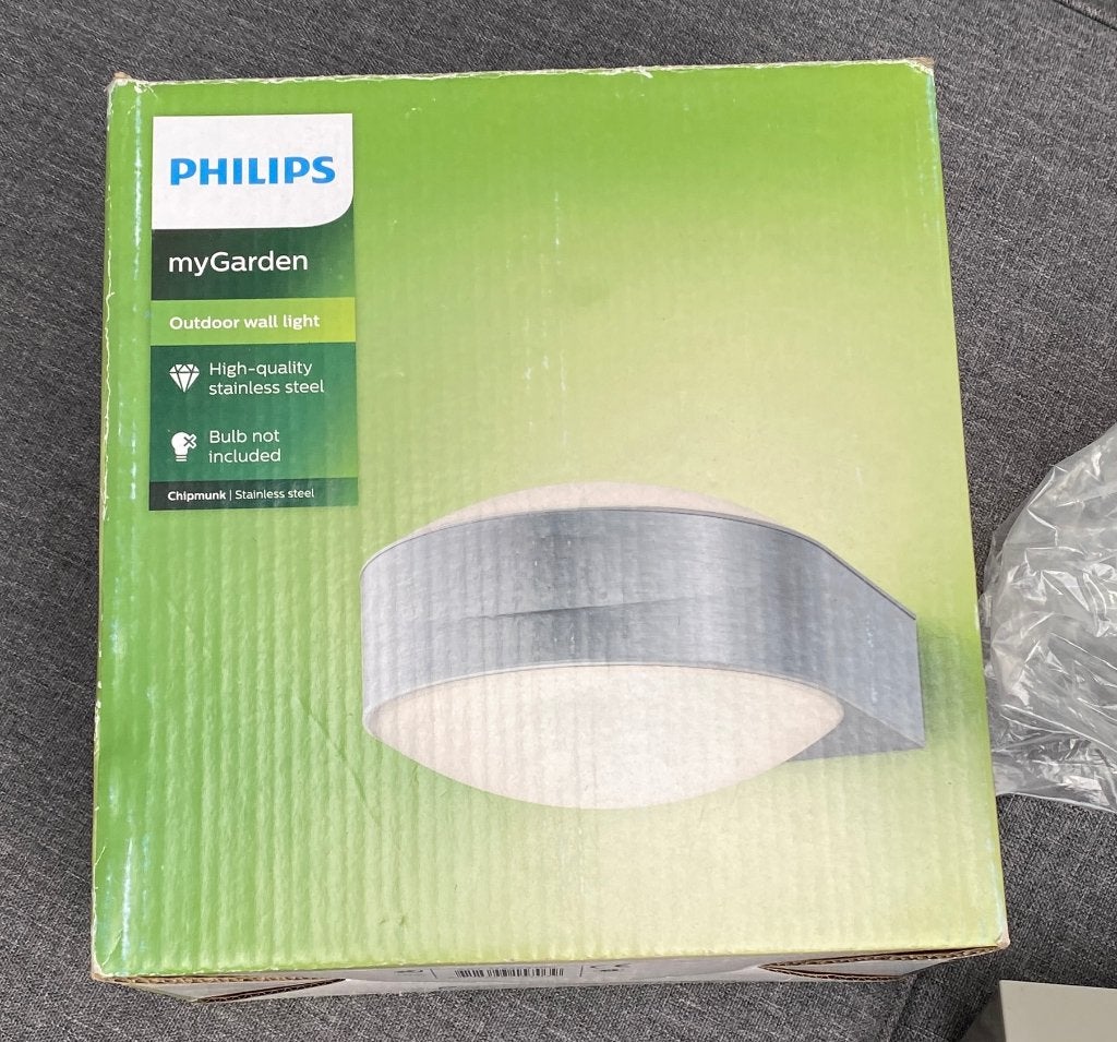 Philips myGarden Chipmunk wandlamp E27 - NIEUW in doos !, Minder dan 50 watt, Wandlamp, Ophalen of Verzenden, Netvoeding