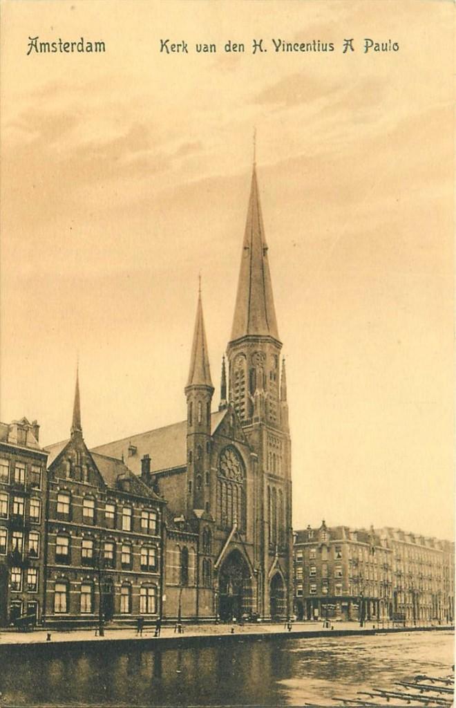701-240-037 Amsterdam Kerk H Vincentius, Verzenden, Voor 1920, Noord-Holland