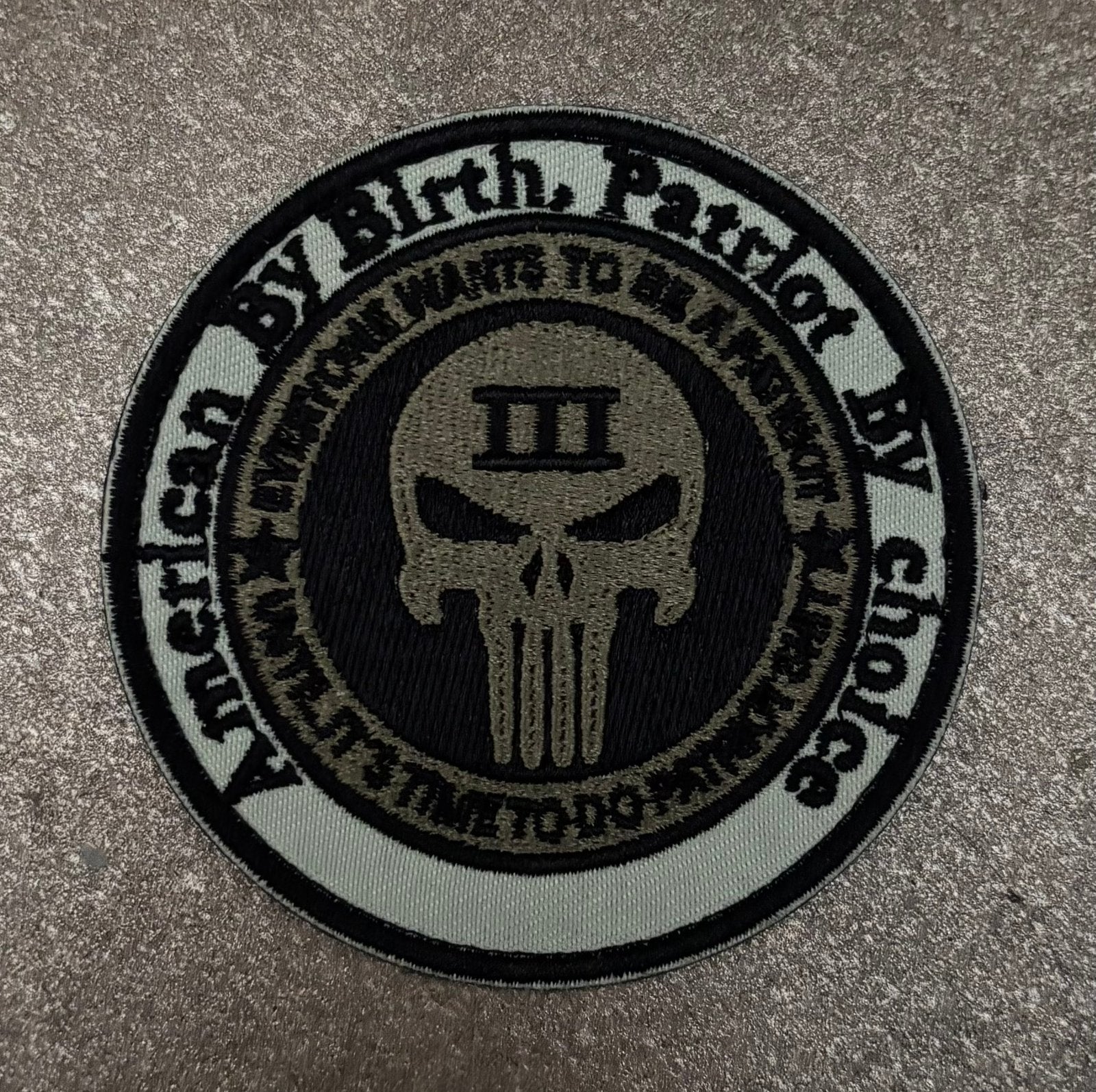 US Navy Seal Team 3 punisher patch (velcro), Verzamelen, Ophalen of Verzenden, Marine, Amerika, Embleem of Badge