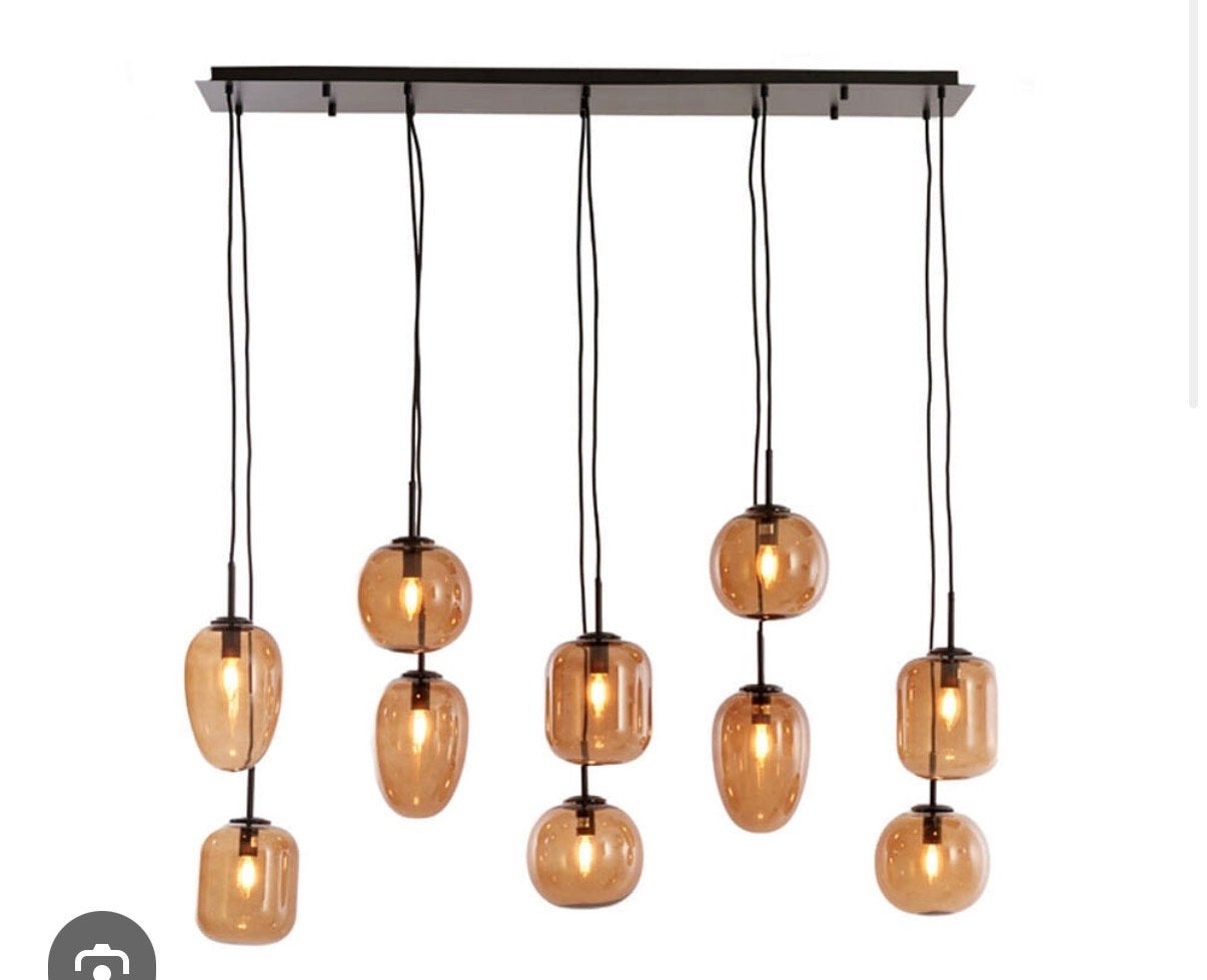 Nieuw!! Light & Living Mezza Hanglamp  Glazen Boll, Ophalen, Nieuw, Glas, E14 (klein)