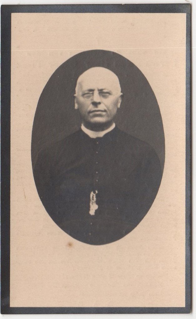 pastoor Oscar Tirez 1865 Wannegem + 1935 Lnesselare, 69 jr, Ophalen of Verzenden