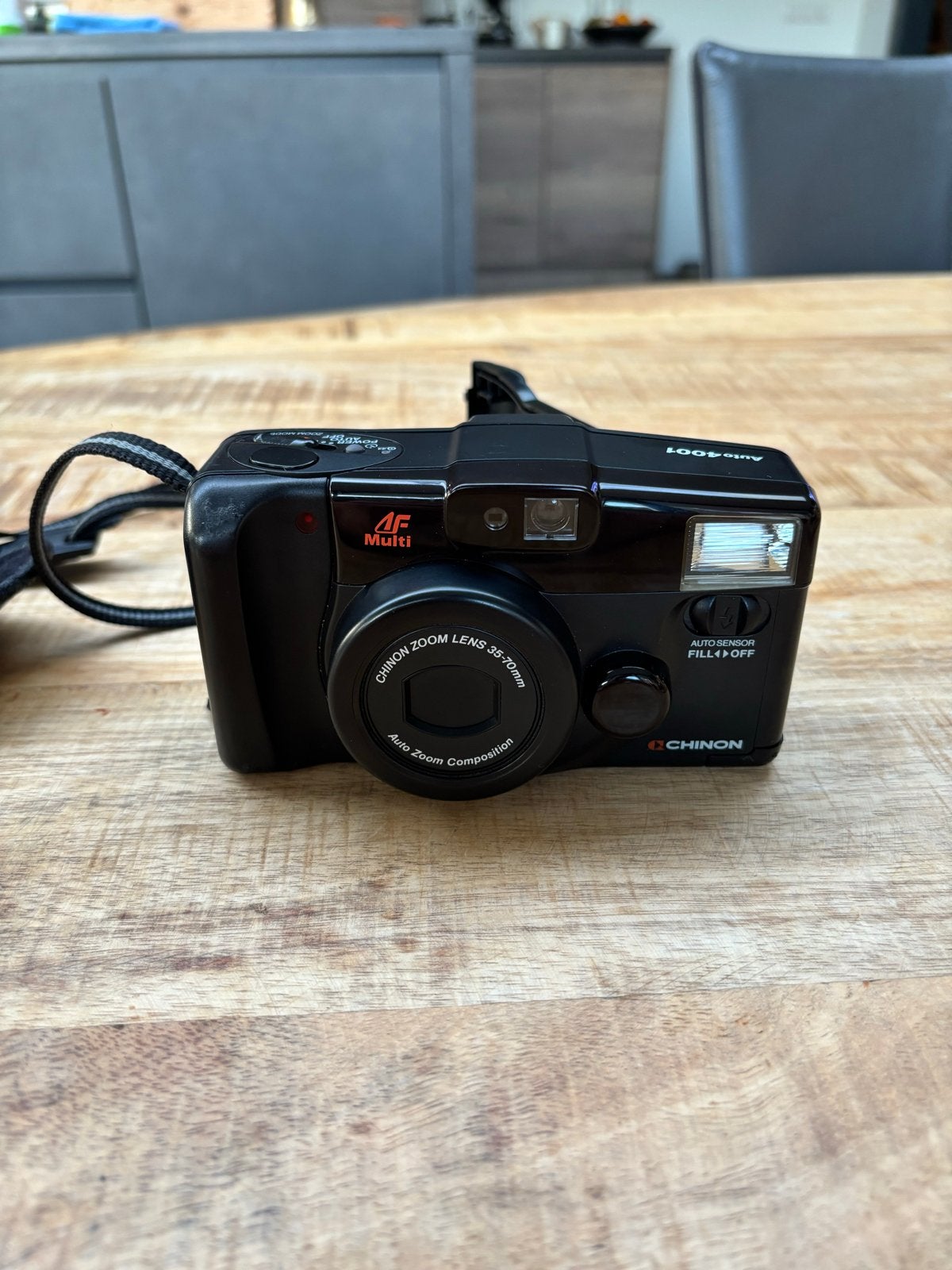 Chinon Auto 4001 AF Multi Compactcamera met Zoomlens, Audio, Tv en Foto, Ophalen of Verzenden, Gebruikt, Compact, Overige Merken