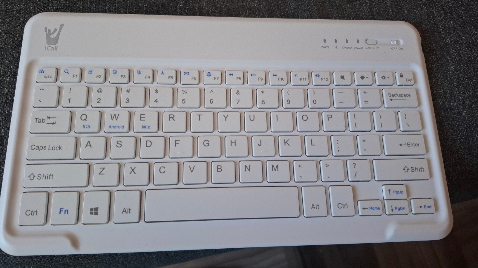 iCall Draadloos Toetsenbord - Qwerty, Computers en Software, Plug-and-play, ICall, Ophalen of Verzenden, Zo goed als nieuw