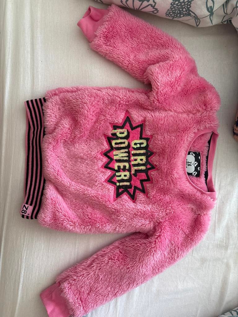 Z8 trui roze 'Girl Power' maat 92/98 nieuw, Ophalen of Verzenden, Nieuw, Meisje
