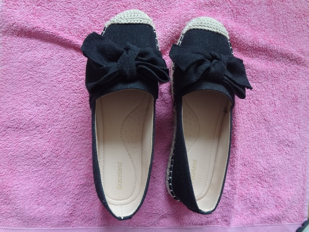 Espadrilles, zwarte stof Van Haren Graceland maat 38, Zwart, Nieuw, Ophalen of Verzenden, Graceland