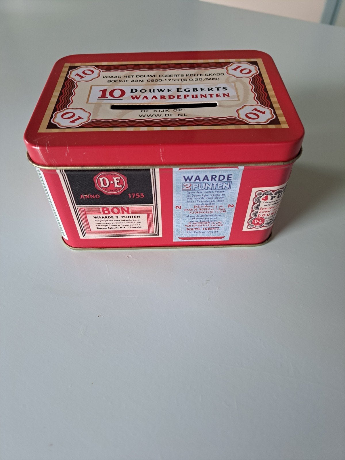 douwe egberts spaar punten blikje, Verzamelen, Ophalen, Gebruikt, Douwe Egberts