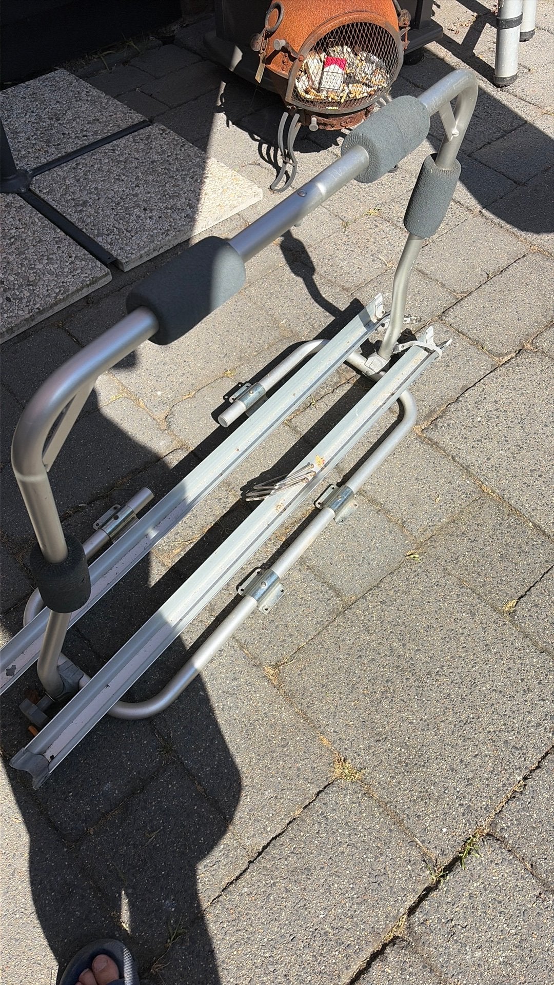 Fietsensdrager voor caravan, Auto diversen, Fietsendragers, Ophalen of Verzenden, 2 fietsen, Gebruikt, Fietsendrager-accessoire