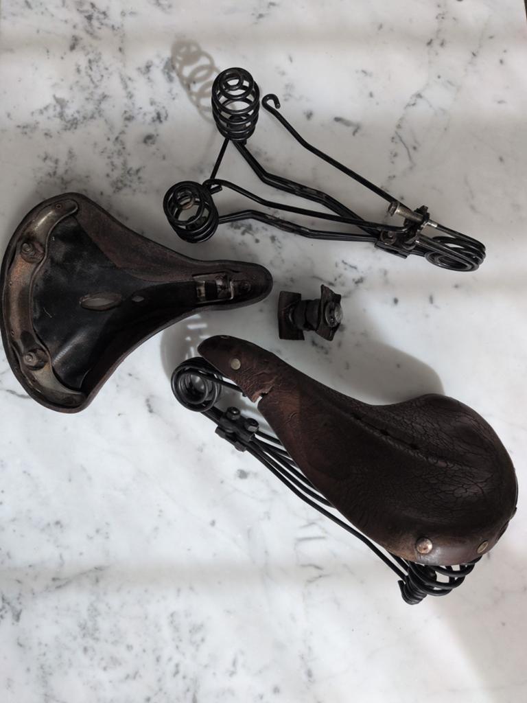 Te koop 2 Lepper zadels, zie beschrijving!, Toerfiets, Gebruikt, Leer, Lepper