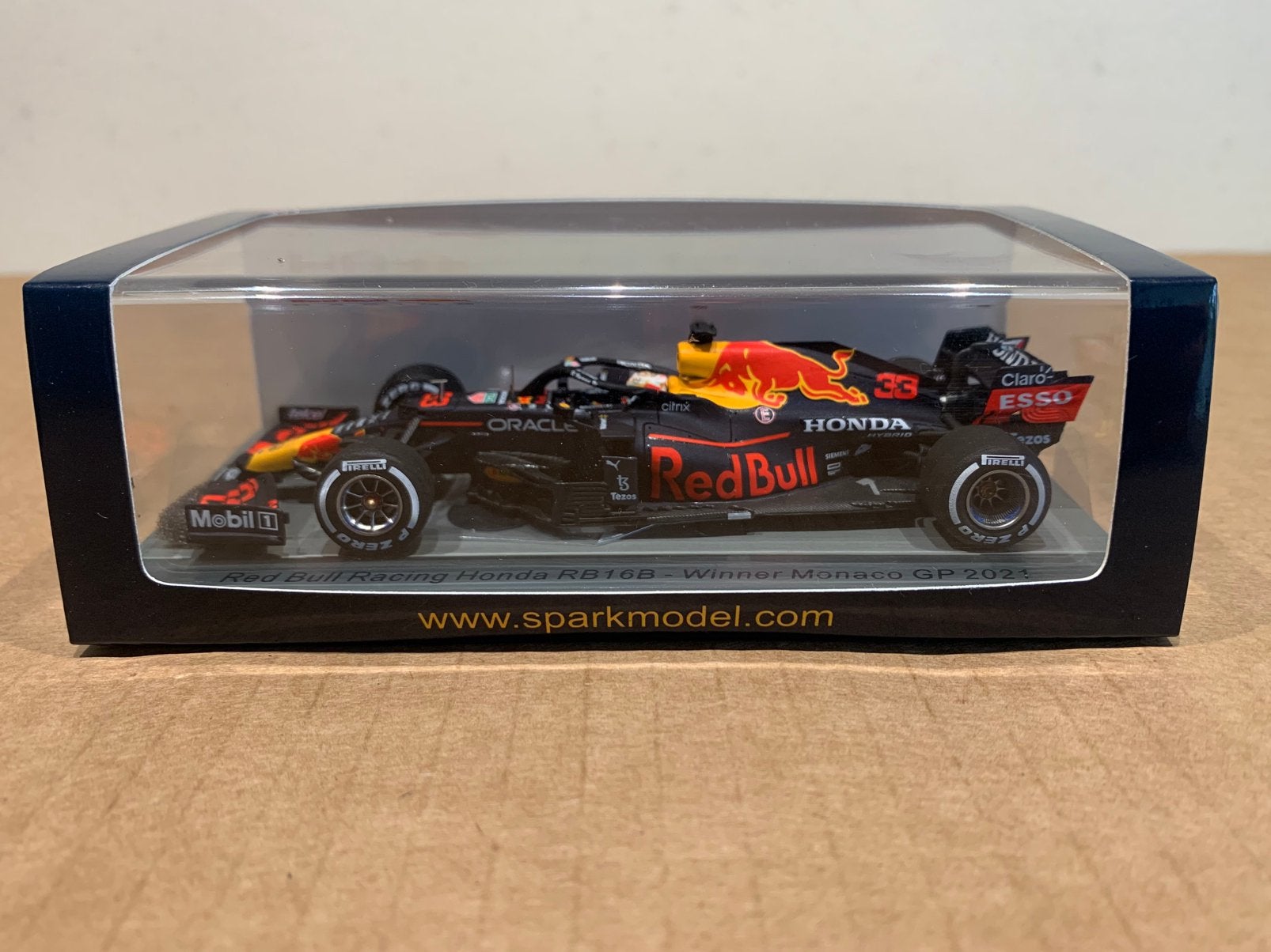 Max Verstappen 1:43 Spark - Winner Monaco GP 2021, Ophalen, Nieuw, Formule 1