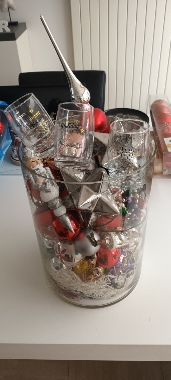 hele grote pot met verrassende kerstspullen, Ophalen, Gebruikt