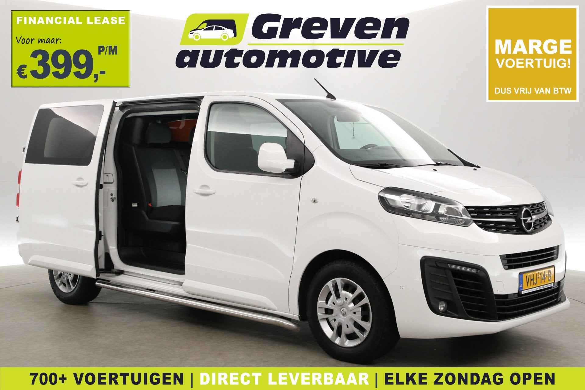 Opel Vivaro 2.0 CDTI L3H1 | Marge | Dubbele Cabine | Airco |, Auto's, Bestelauto's, Voorwielaandrijving, Stof, Gebruikt, Euro 6