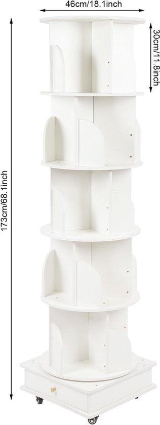 Draaibare Boekenkast – Rondmeubel – Opbergkast – Boekplank, Corvance B.V., Verzenden, Nieuw, Corvancebol@gmail.com