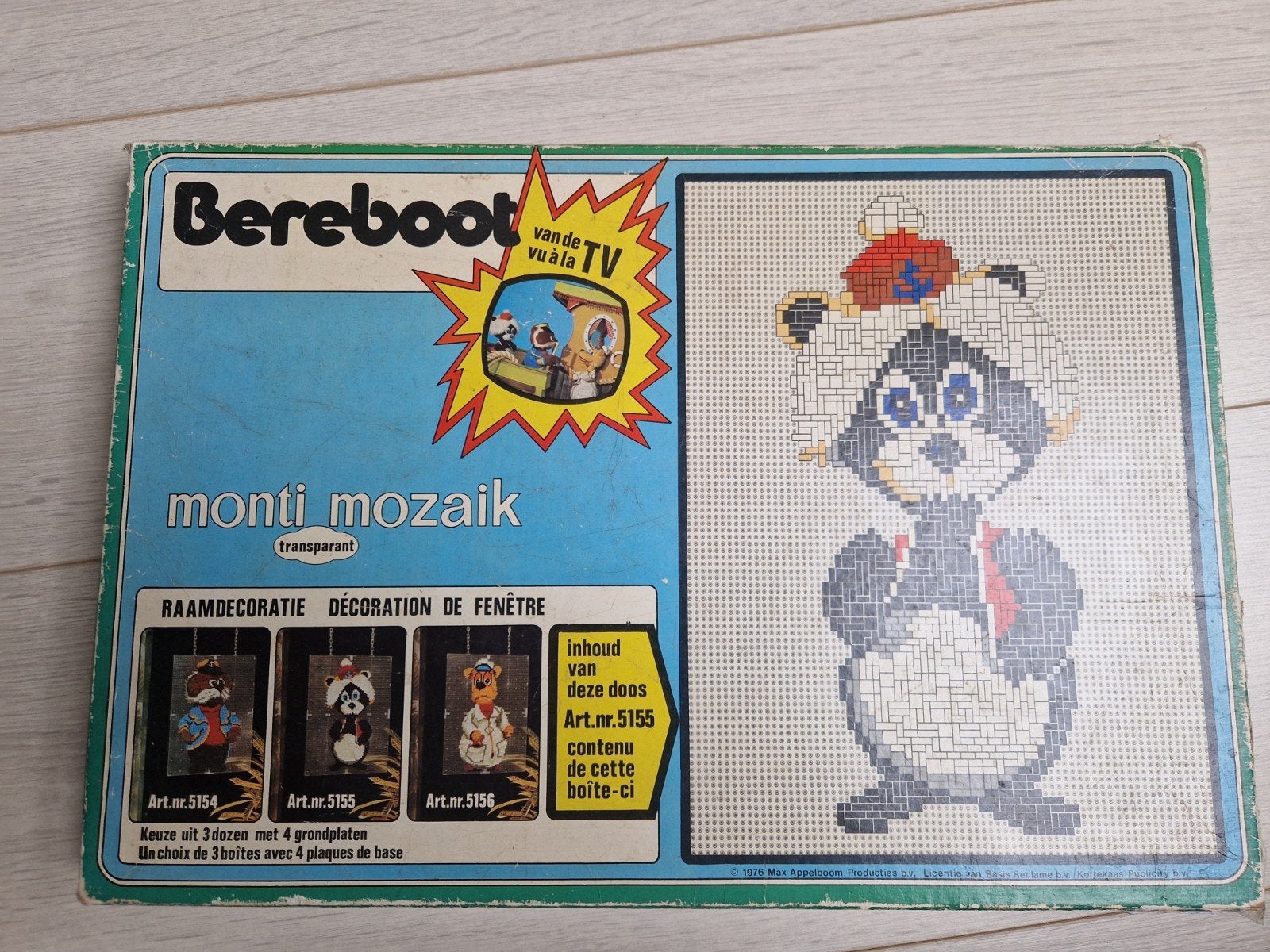 1976 de bereboot ministeck berenboot monti mozaïek, Ophalen of Verzenden