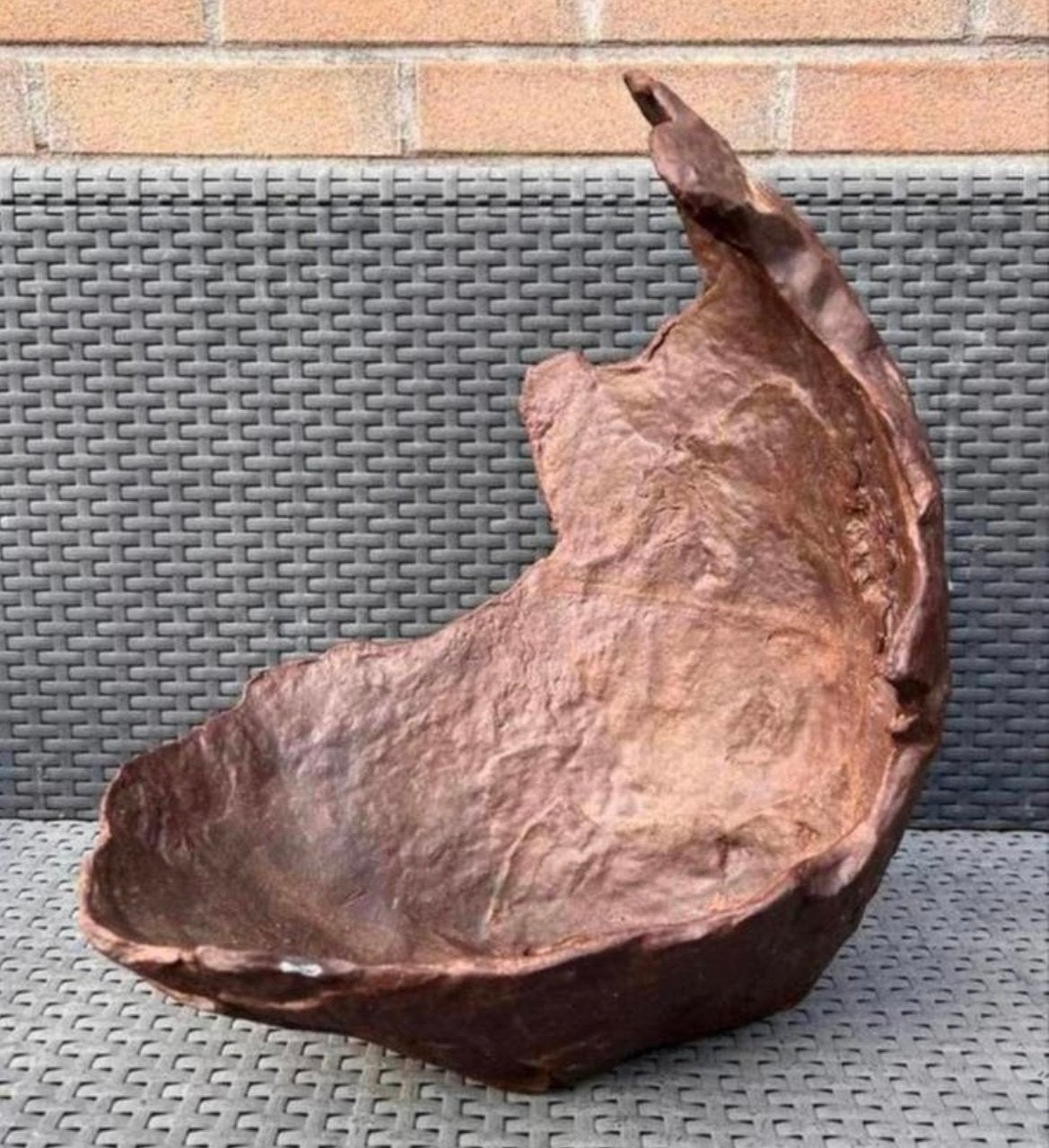 Bonsai Maanschaal handgemaakt Charles Vives 32x24x40-11,5, Zo goed als nieuw, Overige vormen, Aardewerk, Ophalen