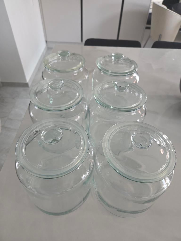 GLAZEN POTTEN IKEA VARDAGEN, Ophalen, Zo goed als nieuw, Glas, Pot, Bus of Blik