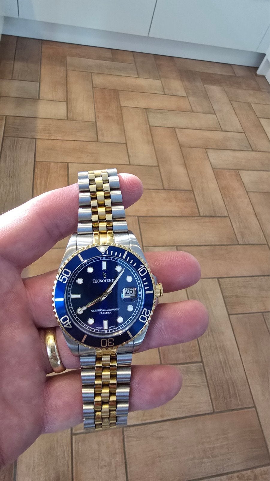 Zgan technotempo horloge, Ophalen, Staal, Staal, Polshorloge