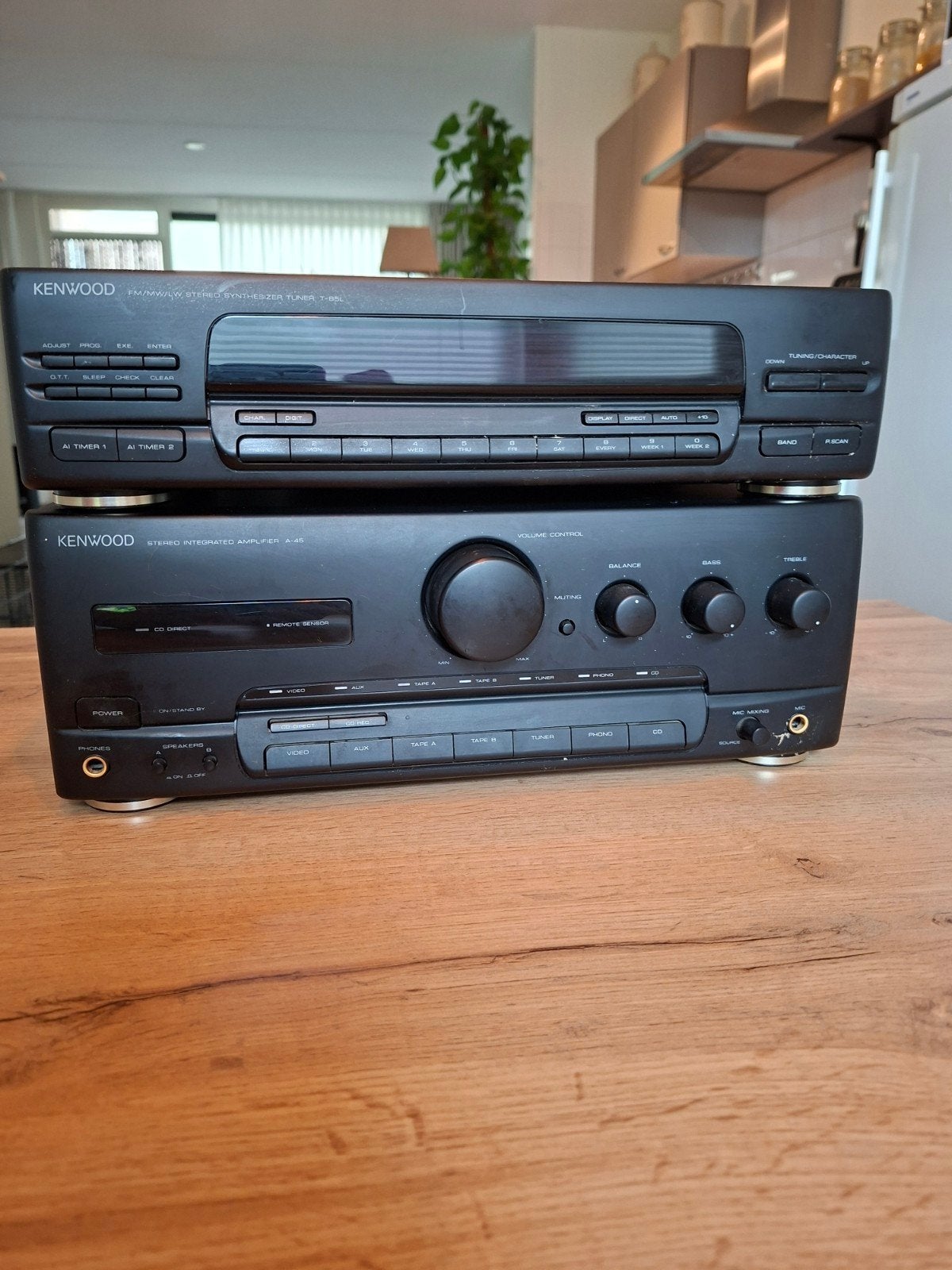 Kenwood versterker A45 en tuner T85L, Ophalen, Gebruikt, Overige merken
