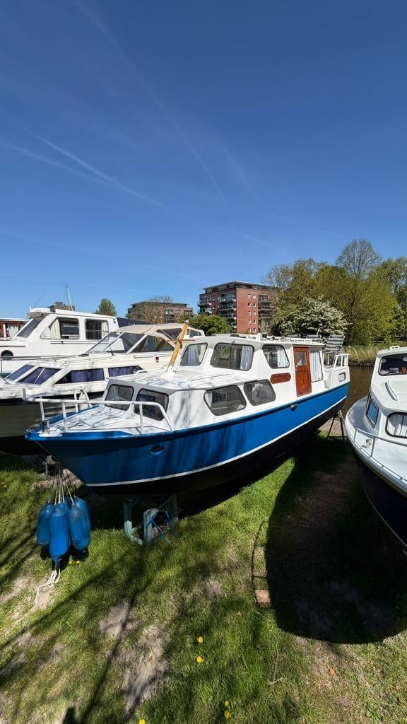 Te Koop: complete goed onderhouden Kajuitboot, Ophalen, Gebruikt, Staal, Binnenboordmotor