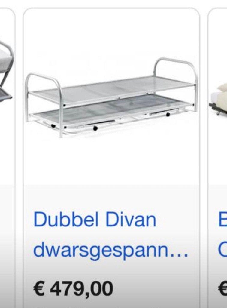 Bed, Ophalen, Kan naast elkaar als twee persoonsbed, 90 cm, Zo goed als nieuw