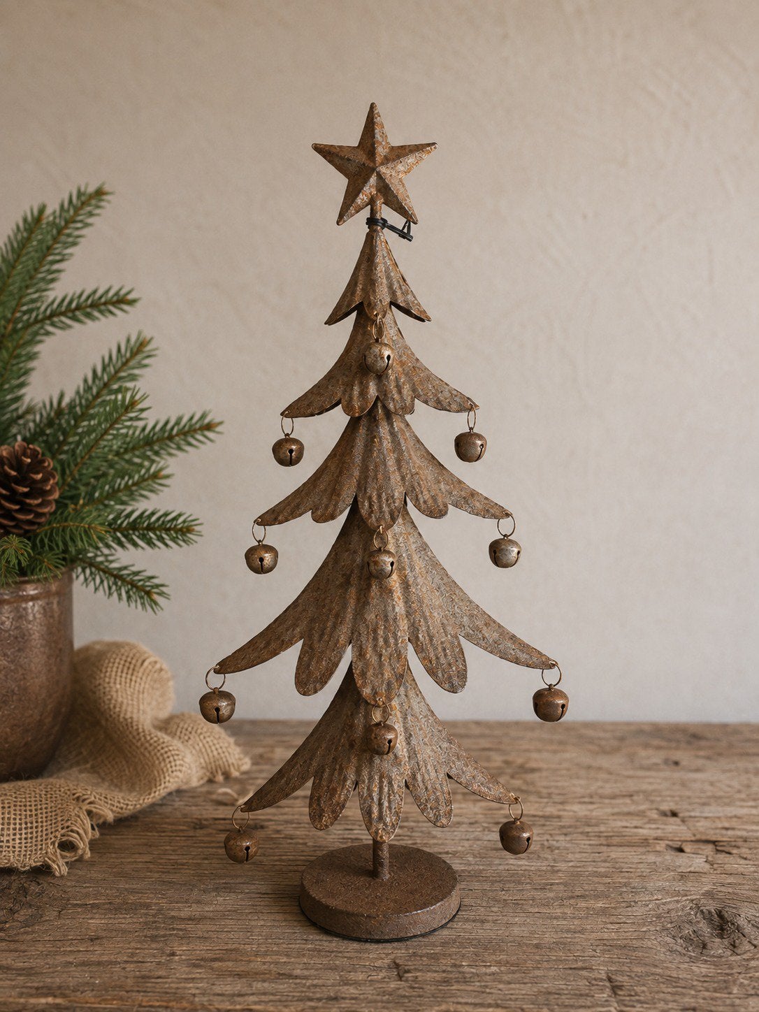 Roest kerstboompje groot (50 cm), Diversen, Ophalen of Verzenden, Nieuw