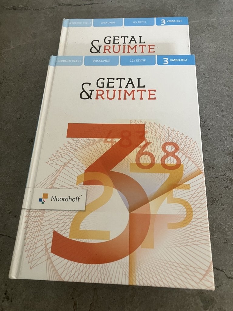 Getal & Ruimte 3 vmbo KGT leerboek deel 1(ik heb er 2 stuks), Ophalen of Verzenden, Gelezen, VMBO