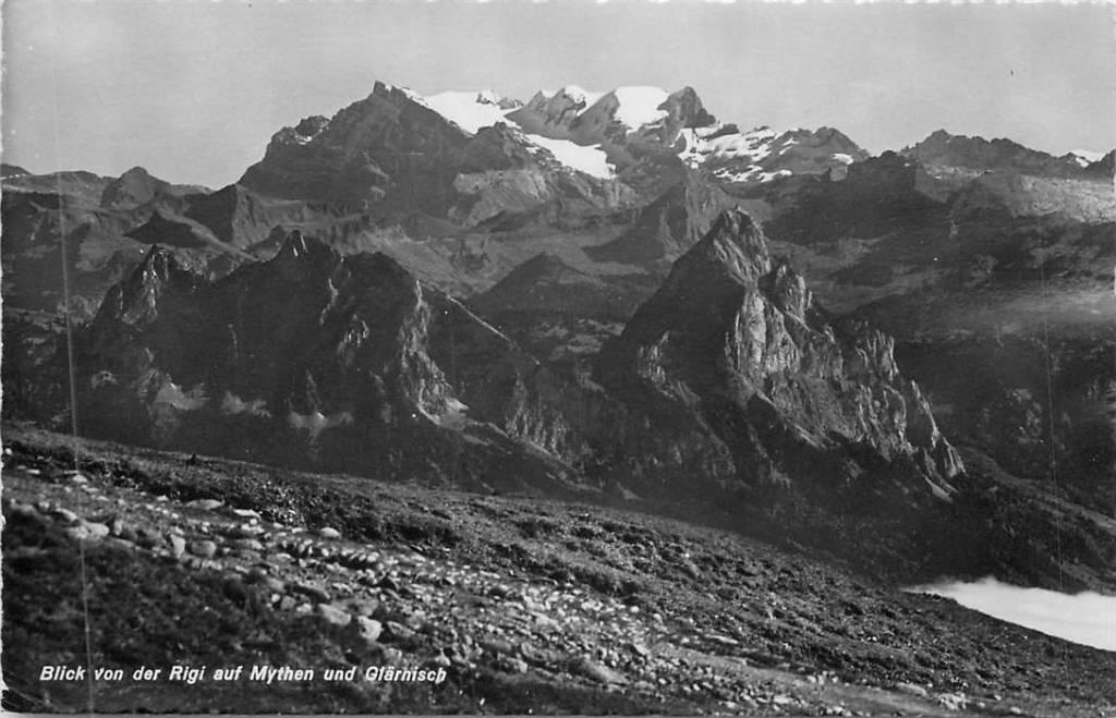 381-226-017 Blick von der Rigi auf Mythen und Glarnisch, Verzenden, Voor 1920, Overig Europa