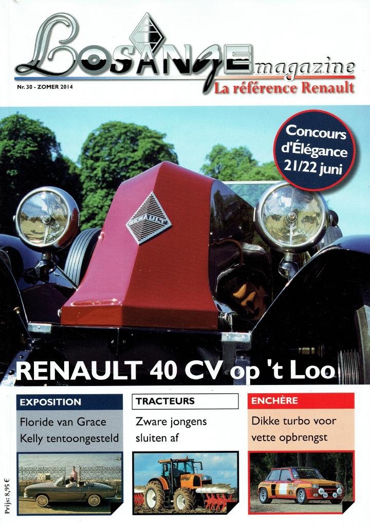 Losange Magazine 2014 nr. 30 (o.a. Renault 40 CV & 5 TS), Verzenden, Gelezen, Renault