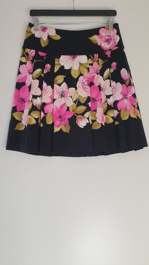 Luisa Spagnoli A-Lijn Plooirok Box Pleated Skirt maat 44, Maat 38/40 (M), Zwart, Ophalen of Verzenden, Zo goed als nieuw