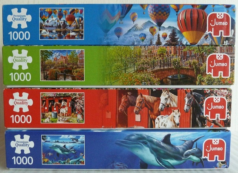 puzzels 1000 stukjes Jumbo, Ophalen of Verzenden, 500 t/m 1500 stukjes, Zo goed als nieuw, Legpuzzel