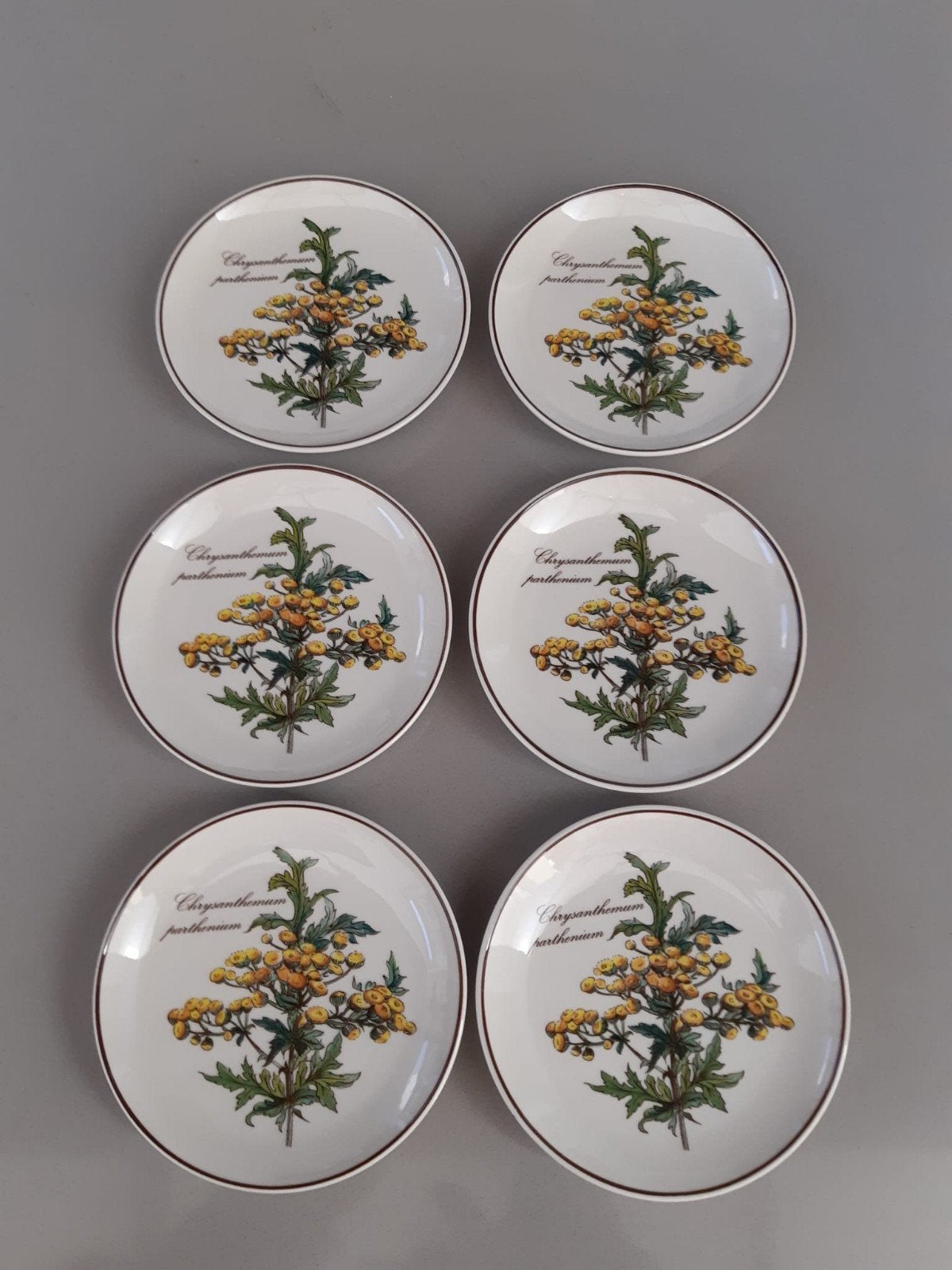6 Petite Four Bordjes Villeroy en Boch Botanica, Ophalen, Zo goed als nieuw, Bord(en), Overige stijlen