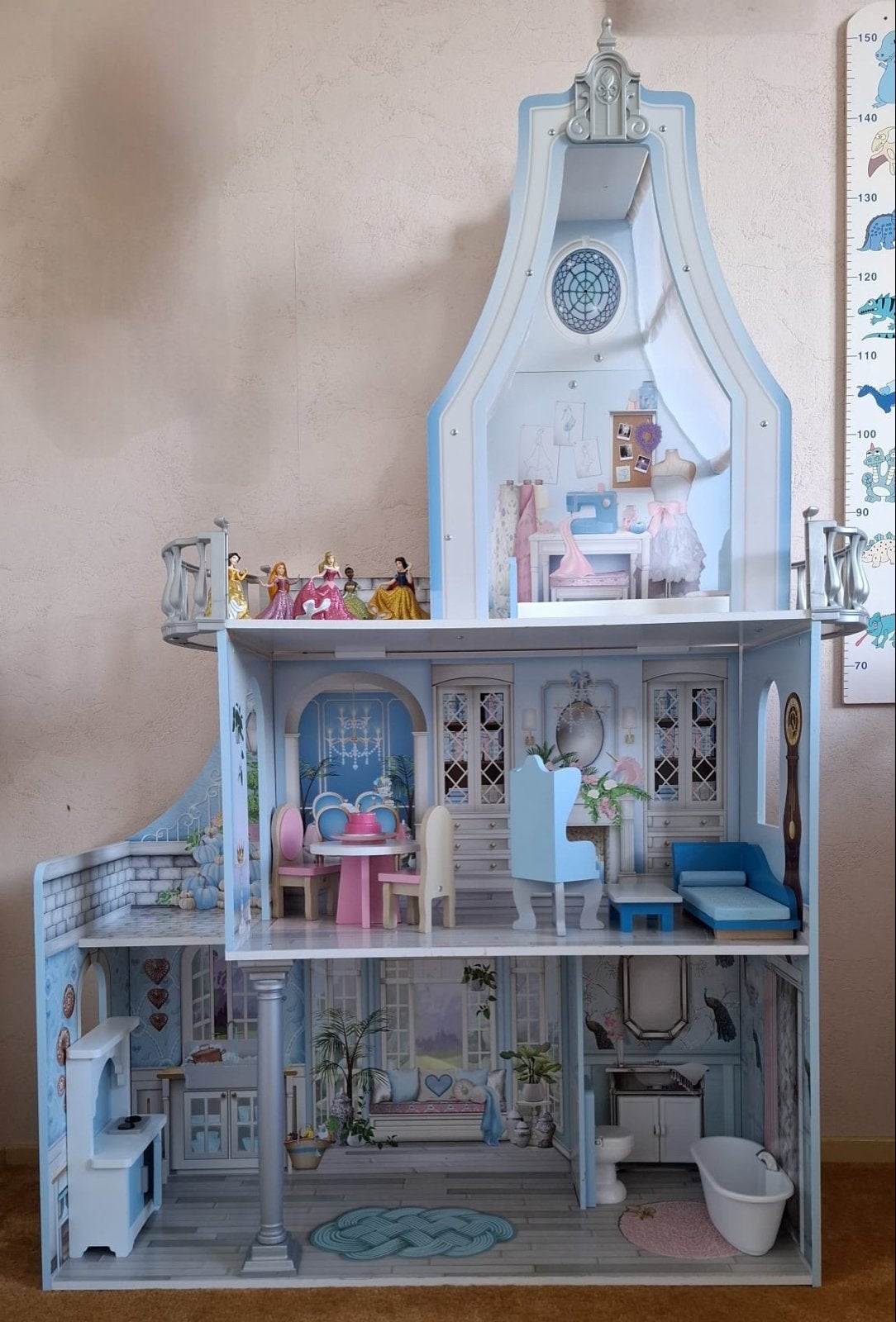 KidKraft Disney Princess Poppenhuis, Ophalen, Zo goed als nieuw, Poppenhuis