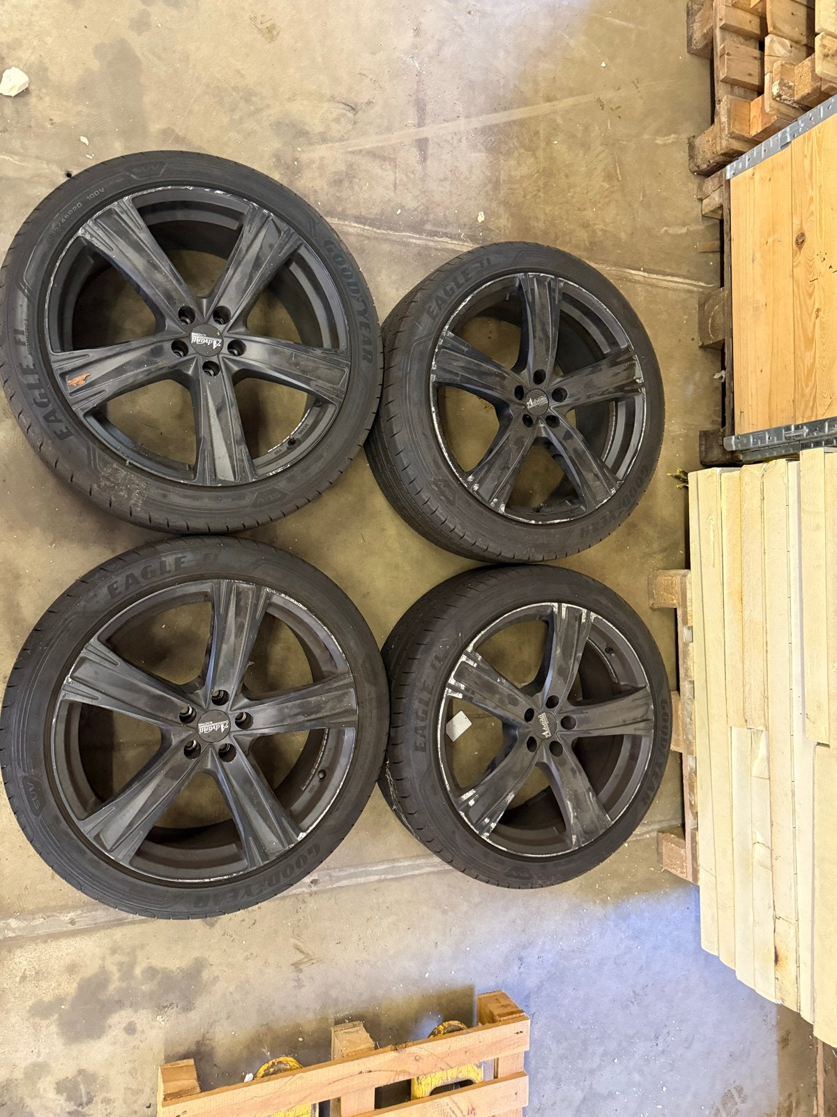 20 inch Velgen met zomerbanden voor Peugeot 3008 5x108, Auto-onderdelen, Banden en Velgen, Ophalen, Gebruikt, Banden en Velgen