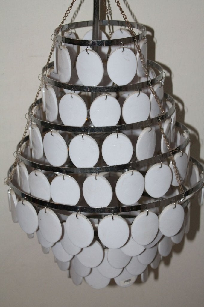 Retro plafondlamp hanglamp Present Time voor 3 lampen. 2A1, Tweedehands verkoop, Tweedehands verkoop, Gebruikt, Ophalen of Verzenden